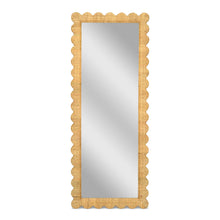 Bama 29.1"X75" Long Natural Rattan Wall Mirror