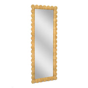 Bama 29.1"X75" Long Natural Rattan Wall Mirror