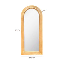 Tanya 70" Rattan Floor Mirror