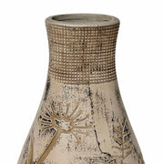 Earthenware Floral Pattern Vase
