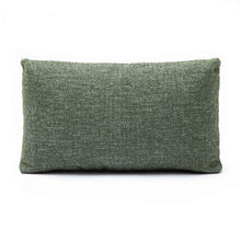 Malolo 20"X12" Green Basketweave Rectangular Vegan-Down Throw Pillow Cover