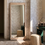 Aimee 44"X77" Solid Brushed Ash Floor Mirror
