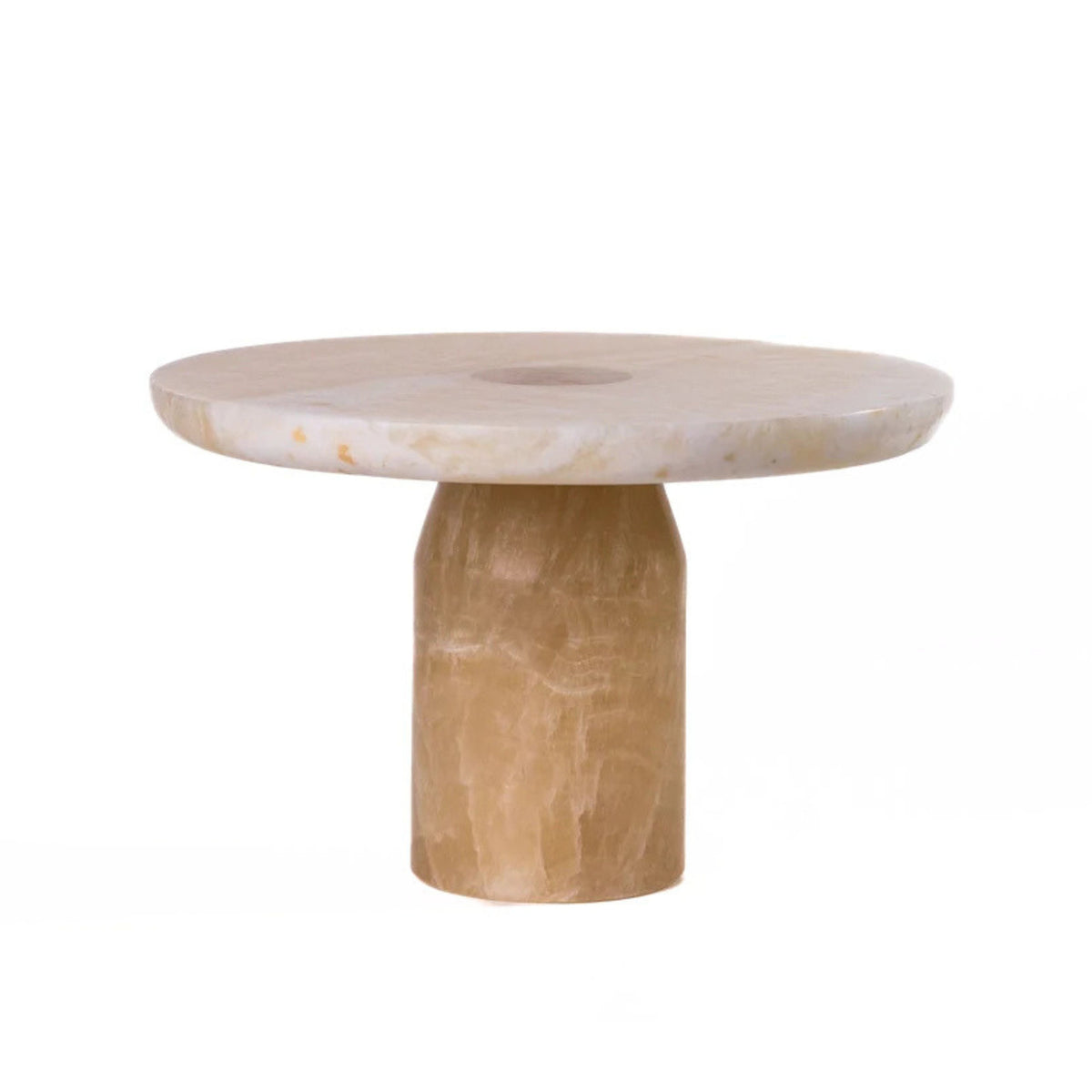 Yellow Onyx Marble Cakestand