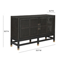 Amara 54" Woven Rattan Buffet