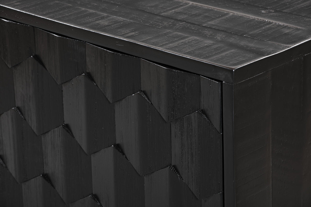 Valentina 59" Black Acacia Buffet