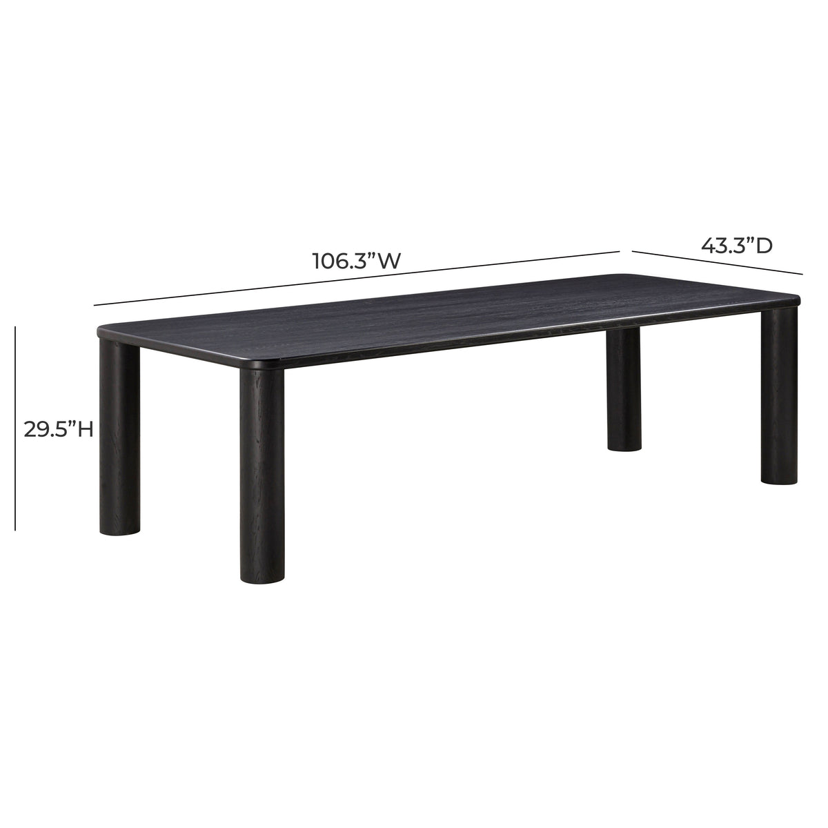 Akola 106" Oak Rectangular Dining Table