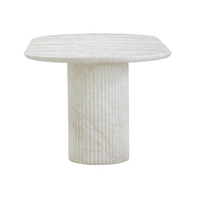 Brut 86" Concrete Patterned Indoor/Outdoor Oval Dining Table