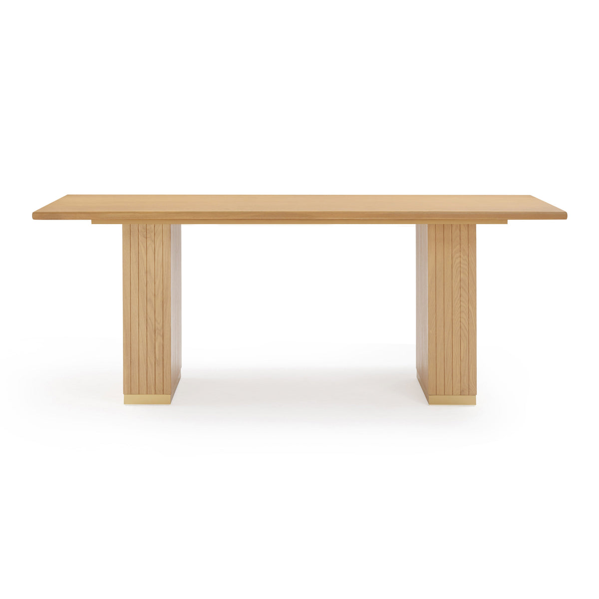 Chelsea Oak Wood Rectangular Dining Table (79"-96")