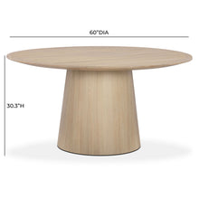 Sahara Round Oak Dining Table (41"-60")