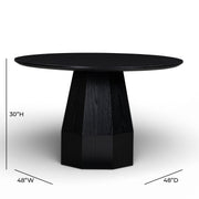 Brocha 48'' Ash Wood Round Dining Table