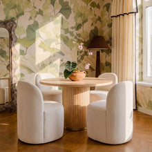 Persa Round Back Performance Chenille Dining Chair