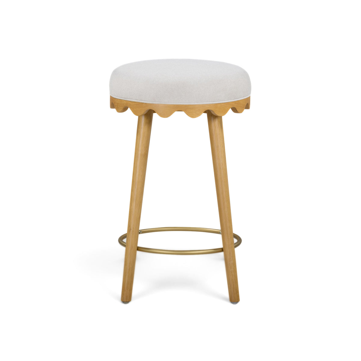 Oodle Performance Vegan Mohair Bar and Counter Stool