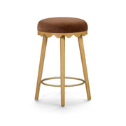 Oodle Performance Vegan Mohair Bar and Counter Stool