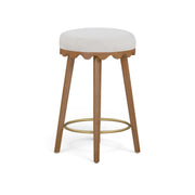 Oodle Performance Vegan Mohair Bar and Counter Stool
