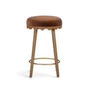 Oodle Performance Vegan Mohair Bar and Counter Stool