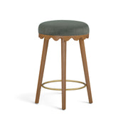 Oodle Performance Vegan Mohair Bar and Counter Stool
