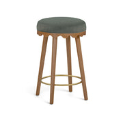 Oodle Performance Vegan Mohair Bar and Counter Stool