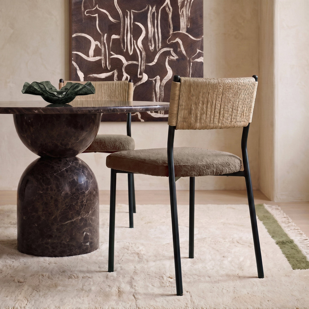 Celine Performance Boucle Dining Chair - Set of 2