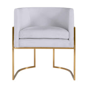 Giselle Performance Velvet Dining Chair with Gold Base by Inspire Me! Home Decor