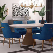 Beatrix Pleated Performance Velvet Dining Chair