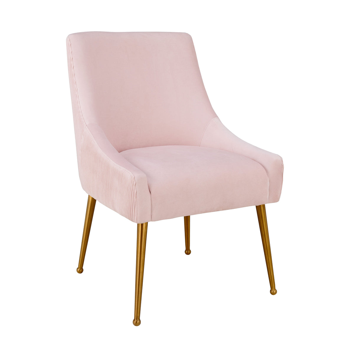 Beatrix Pleated Performance Velvet Dining Chair