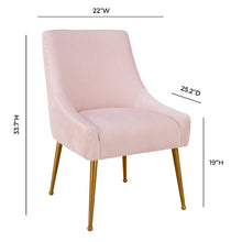 Beatrix Pleated Performance Velvet Dining Chair