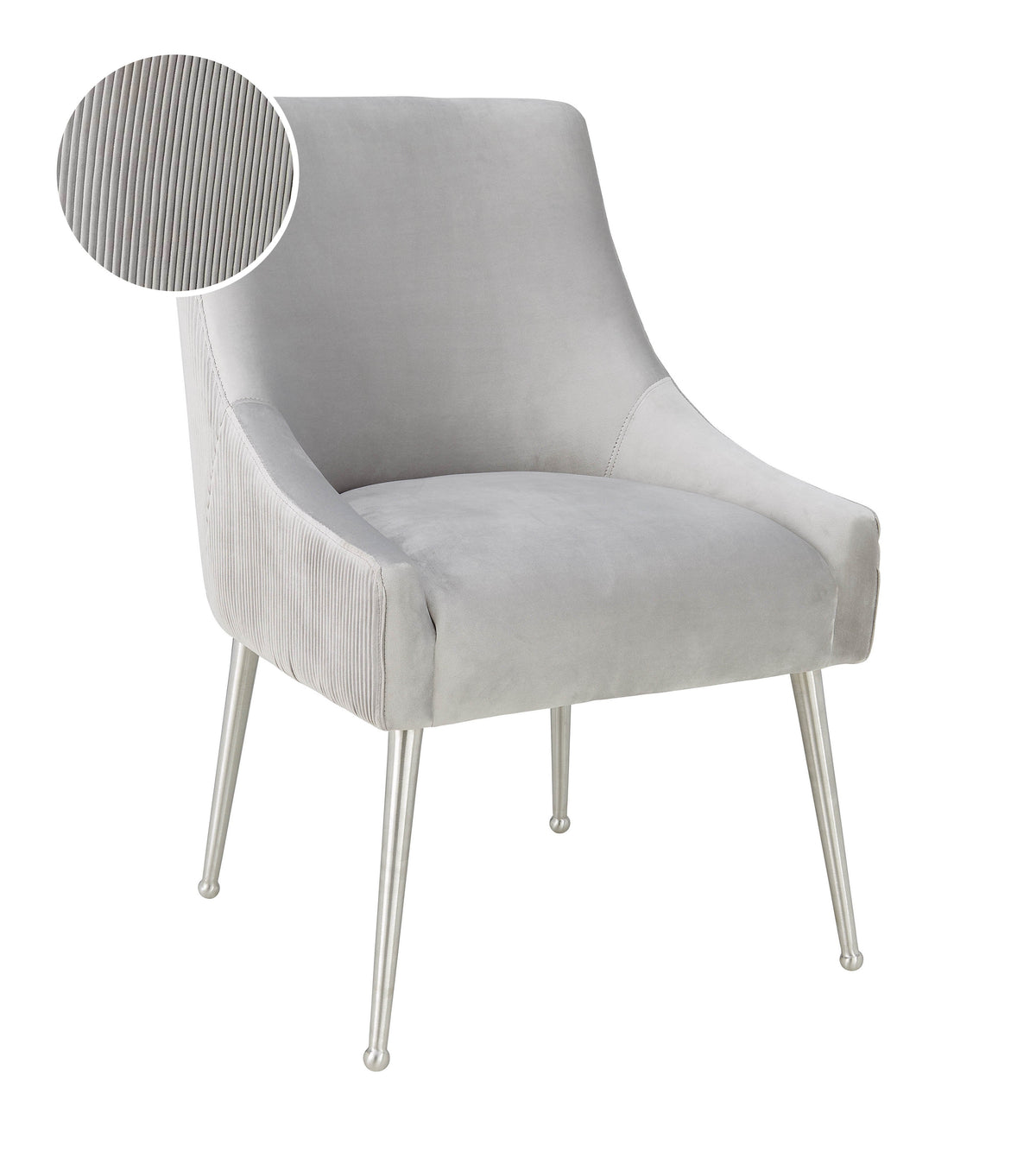 Beatrix Pleated Performance Velvet Dining Chair
