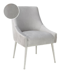Beatrix Pleated Performance Velvet Dining Chair