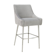 Beatrix Pleated Performance Velvet Stool