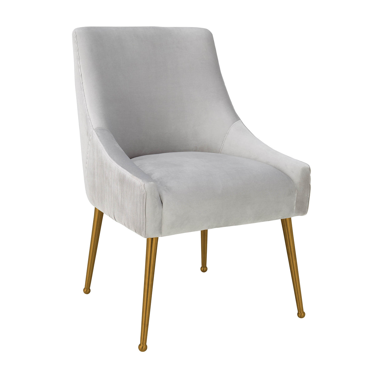 Beatrix Pleated Performance Velvet Dining Chair