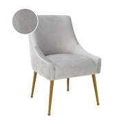 Beatrix Pleated Performance Velvet Dining Chair