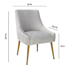 Beatrix Pleated Performance Velvet Dining Chair