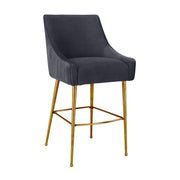 Beatrix Pleated Performance Velvet Stool