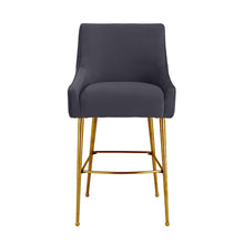 Beatrix Pleated Performance Velvet Stool