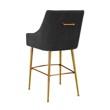 Beatrix Pleated Performance Velvet Stool