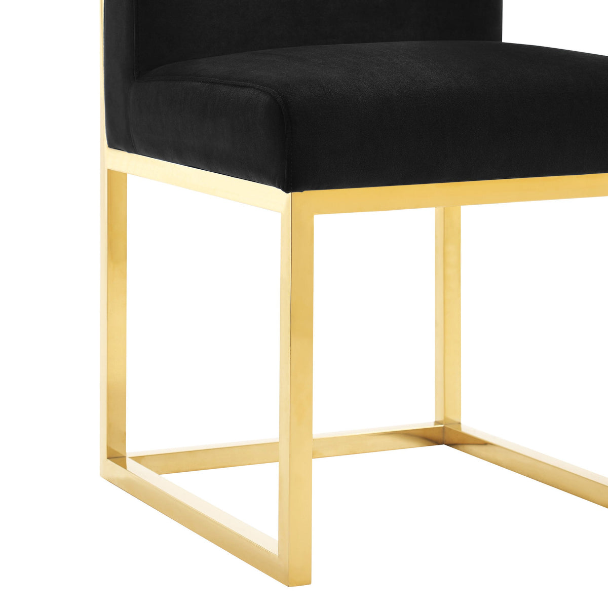 Haute Black Performance Velvet Chair