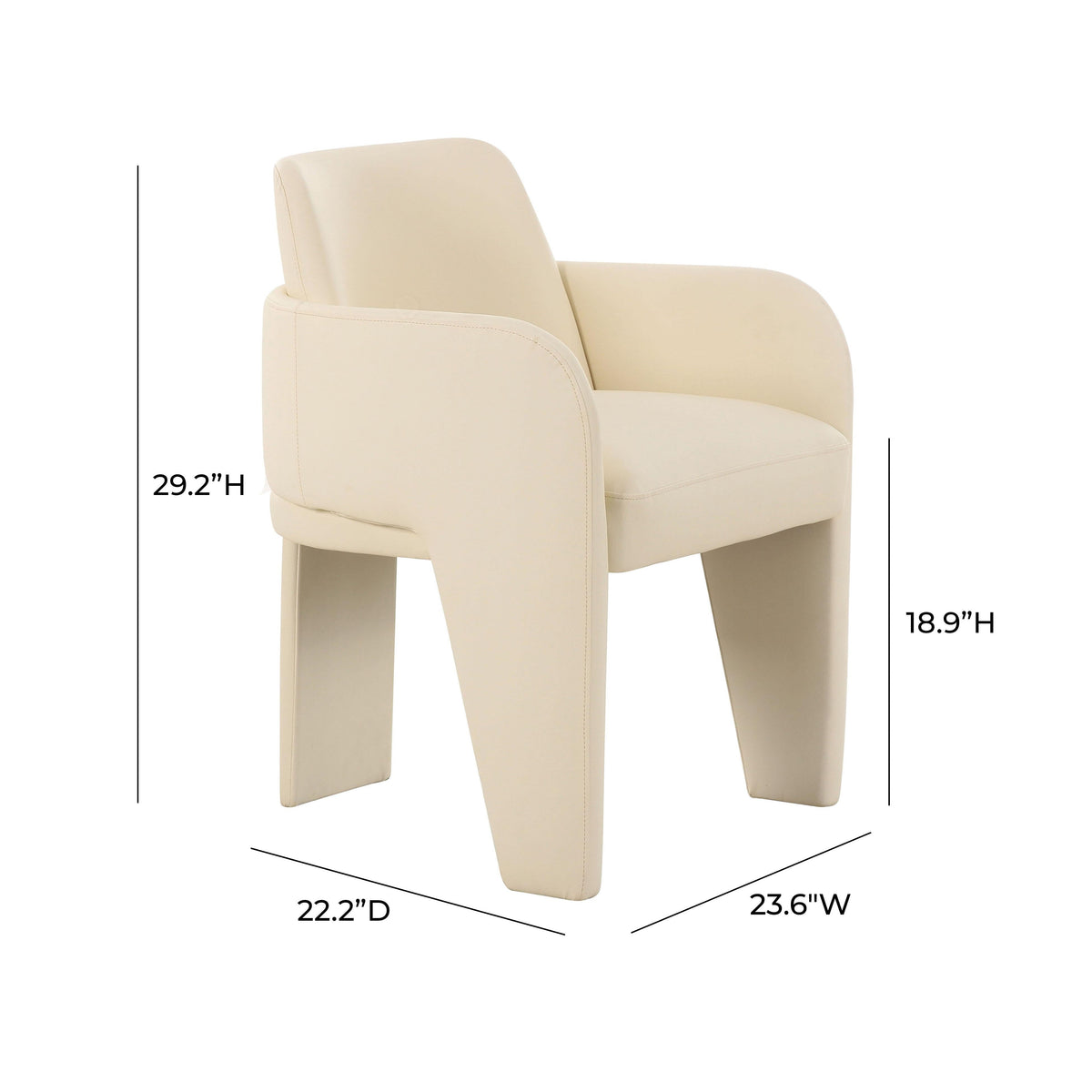 Leo Performance Vegan Leather Dining Chair