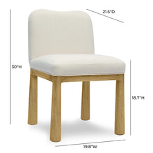 Tiara Performance Velvet and Oak Dining Chair
