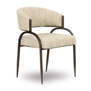 Tatum Taupe Textured Performance Boucle Dining Chair