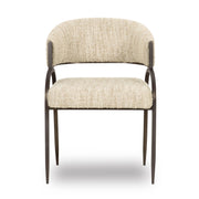 Tatum Taupe Textured Performance Boucle Dining Chair