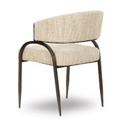 Tatum Taupe Textured Performance Boucle Dining Chair