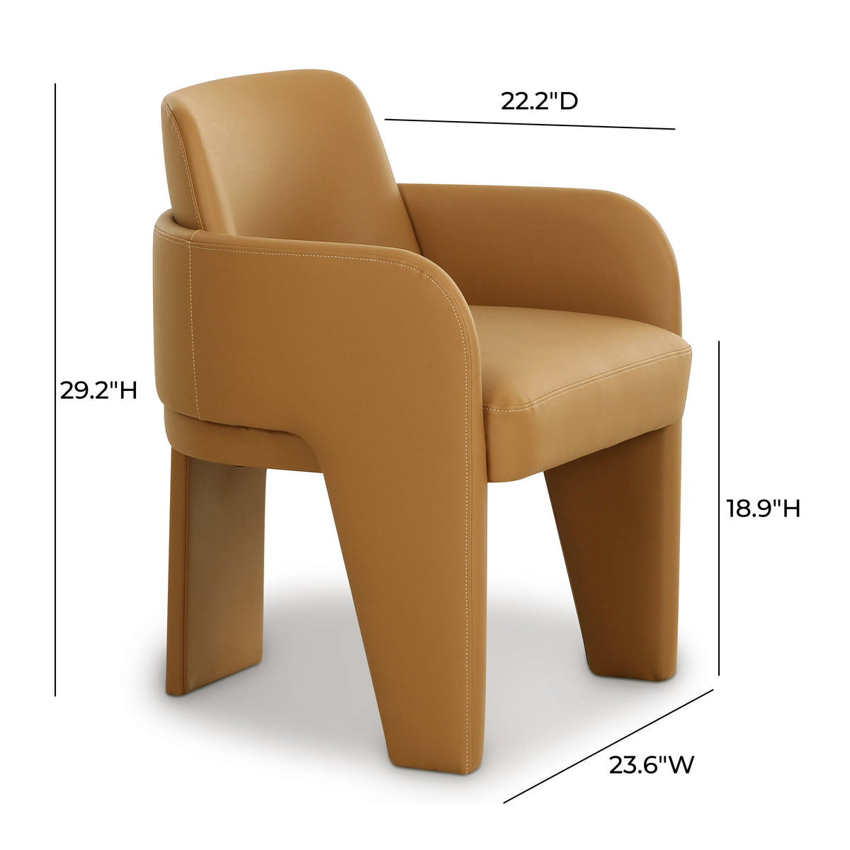 Leo Performance Vegan Leather Dining Chair