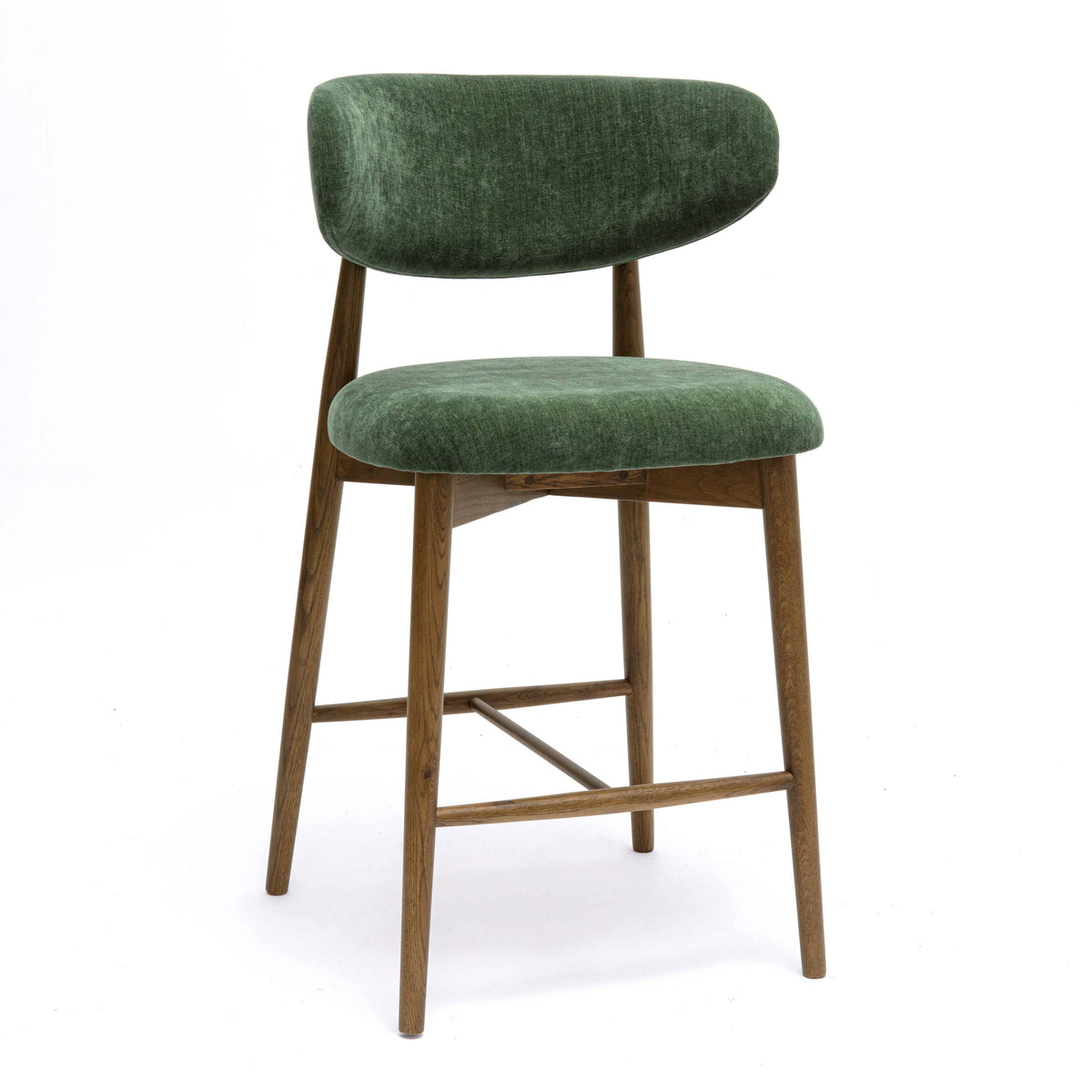 Zinea Performance Textured Velvet Counter Stool