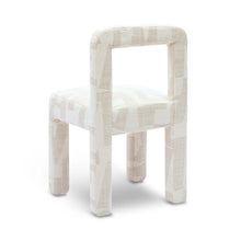 Hazel Cream Patterned Performance Jacquard Dining Chair