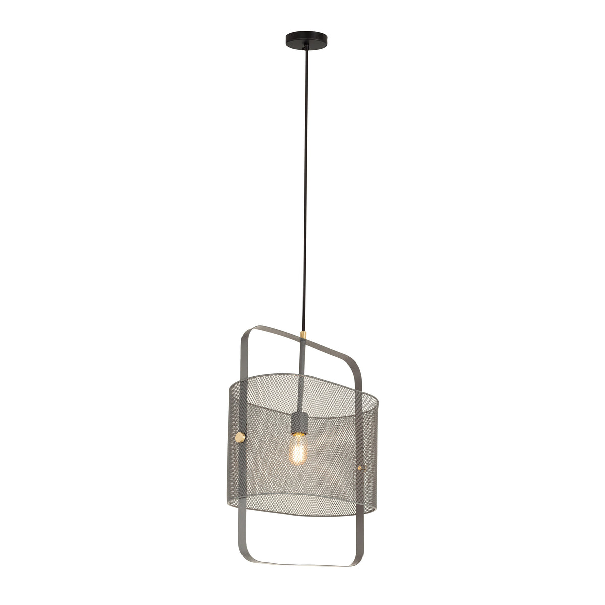 Klaus Large Grey Metal Pendant Lamp