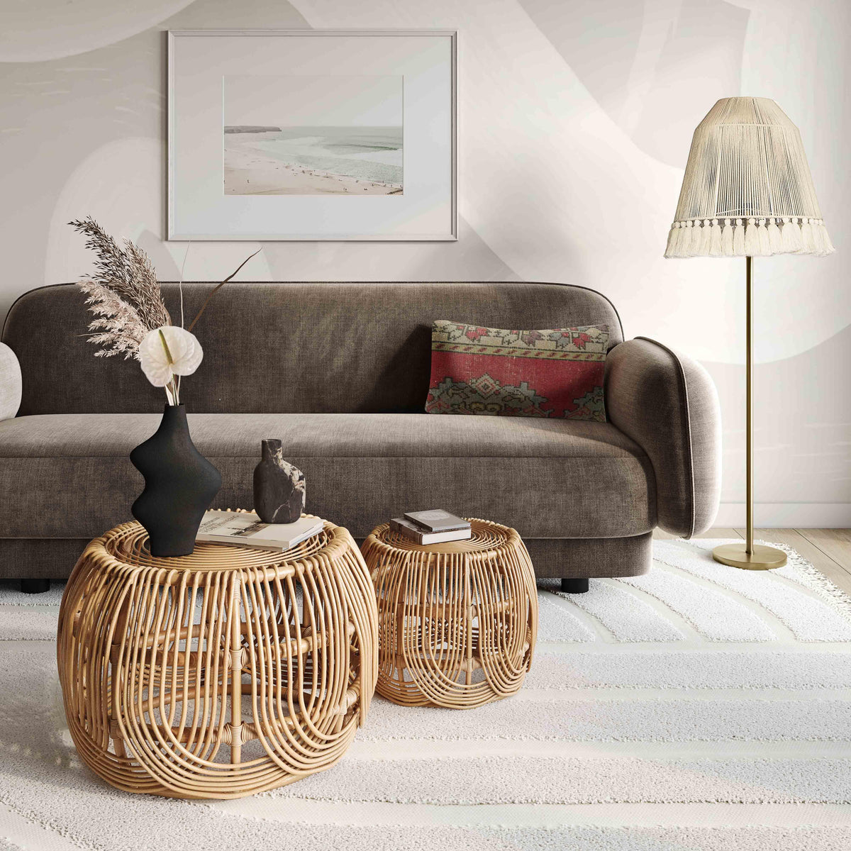 June White Floor Lamp
