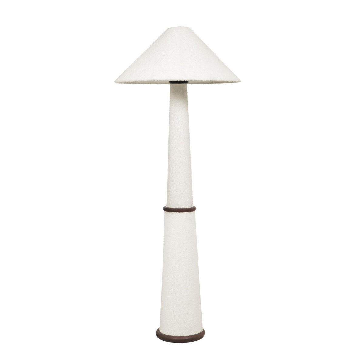 Faith White Boucle Floor Lamp
