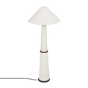Faith White Boucle Floor Lamp
