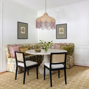 Buchanan Jute Fringed Scalloped Pendant Light