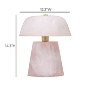 Pouty Pink Resin Table Lamp